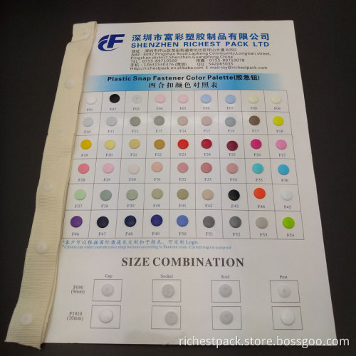 Plastic Snap Fasteners Custom Snap Buttons